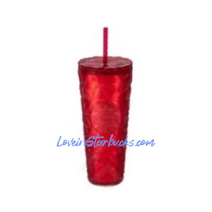 Starbucks Korea Holy bling Red Christmas slick 24oz studded straw cup