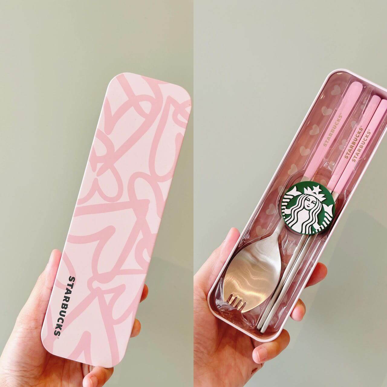 starbucks China 2024 Sakura pink tableware coming with Magnetic buckle