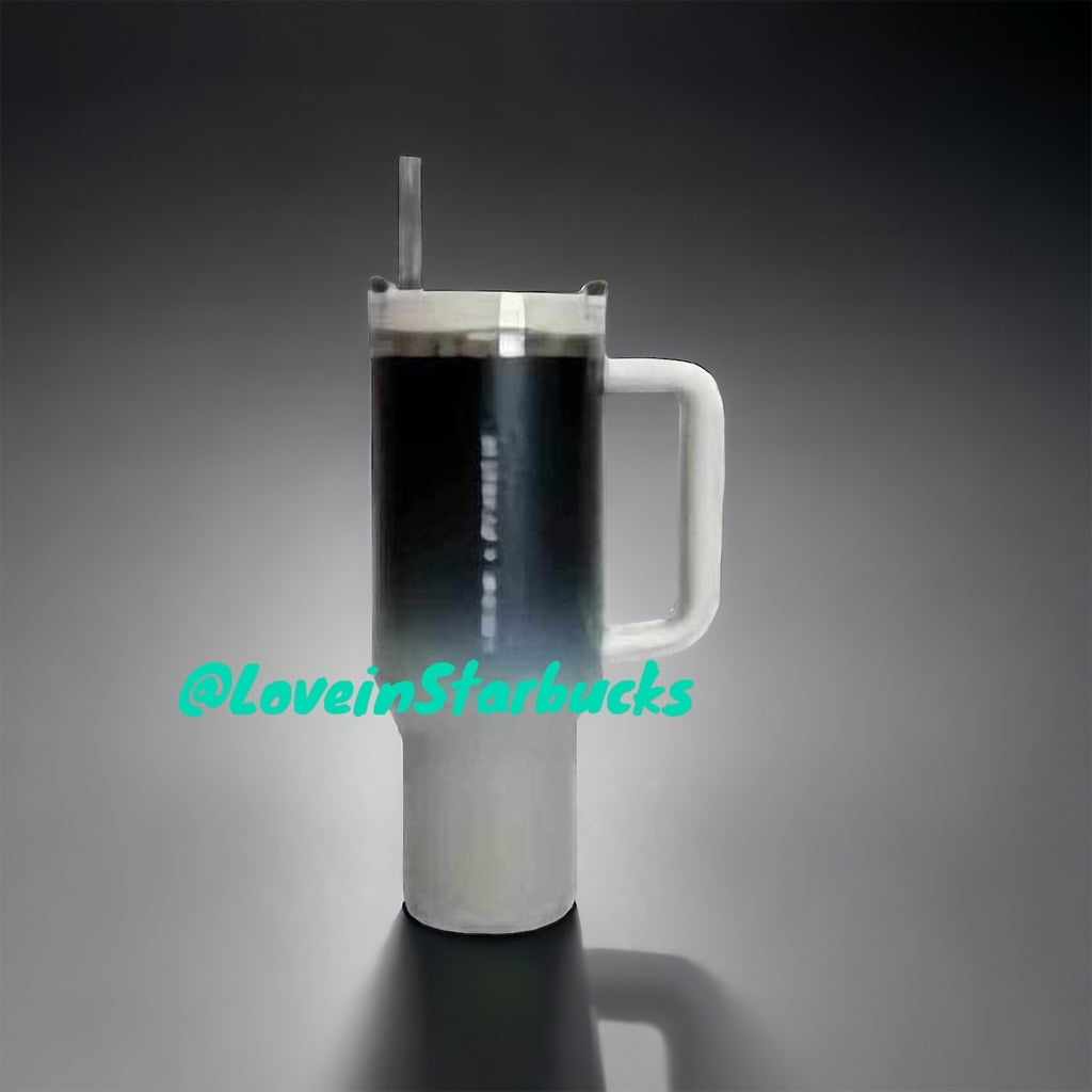 pre-order Starbucks Thailand Stanley Gradient Black white stainless steel cup 40oz