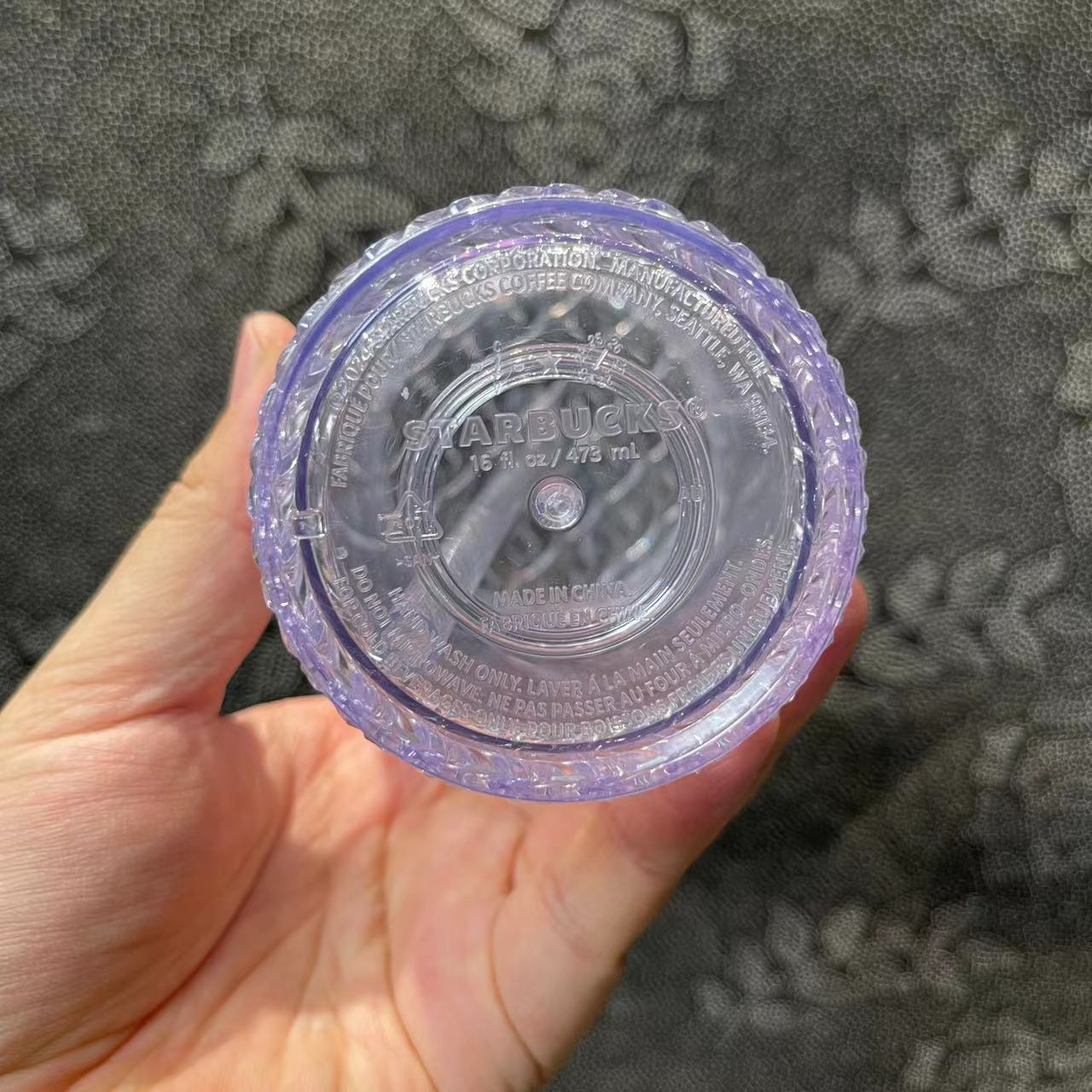 Starbucks clear shell Grande cup