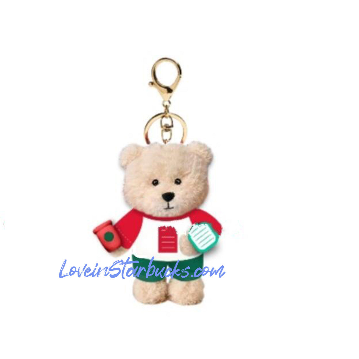 pre-order Starbucks China Christmas Keychain - clothes can be DIY