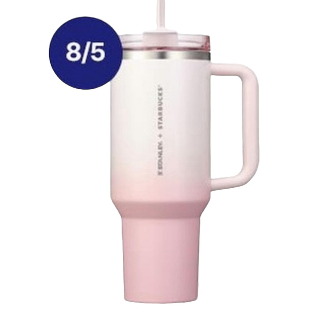 Pre-order Starbucks Korea 25th Anniversary Stanley Ombre pink Stainless steel cup 40oz