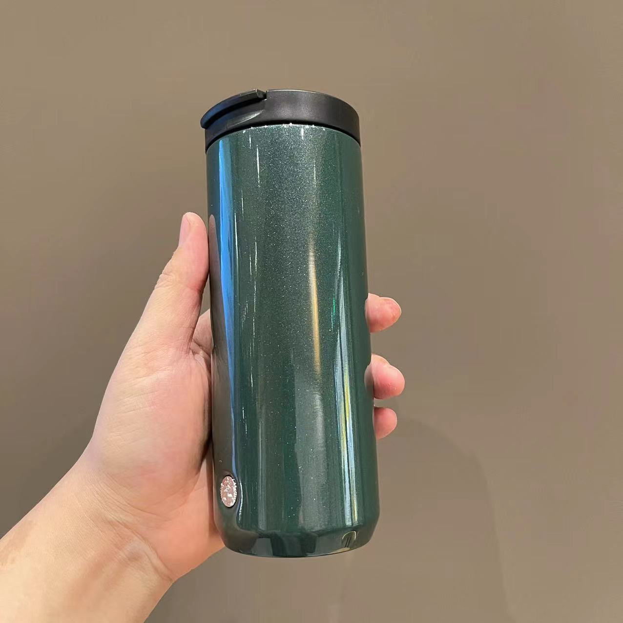 Starbucks green stainless steel cup 12oz