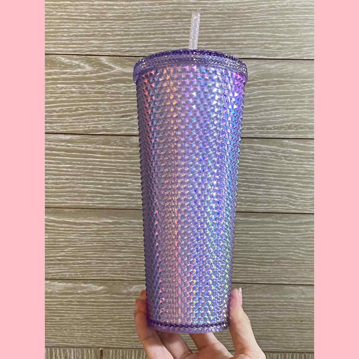 Starbucks Taiwan 2024 Sakura series Colorful studded straw cup 24oz