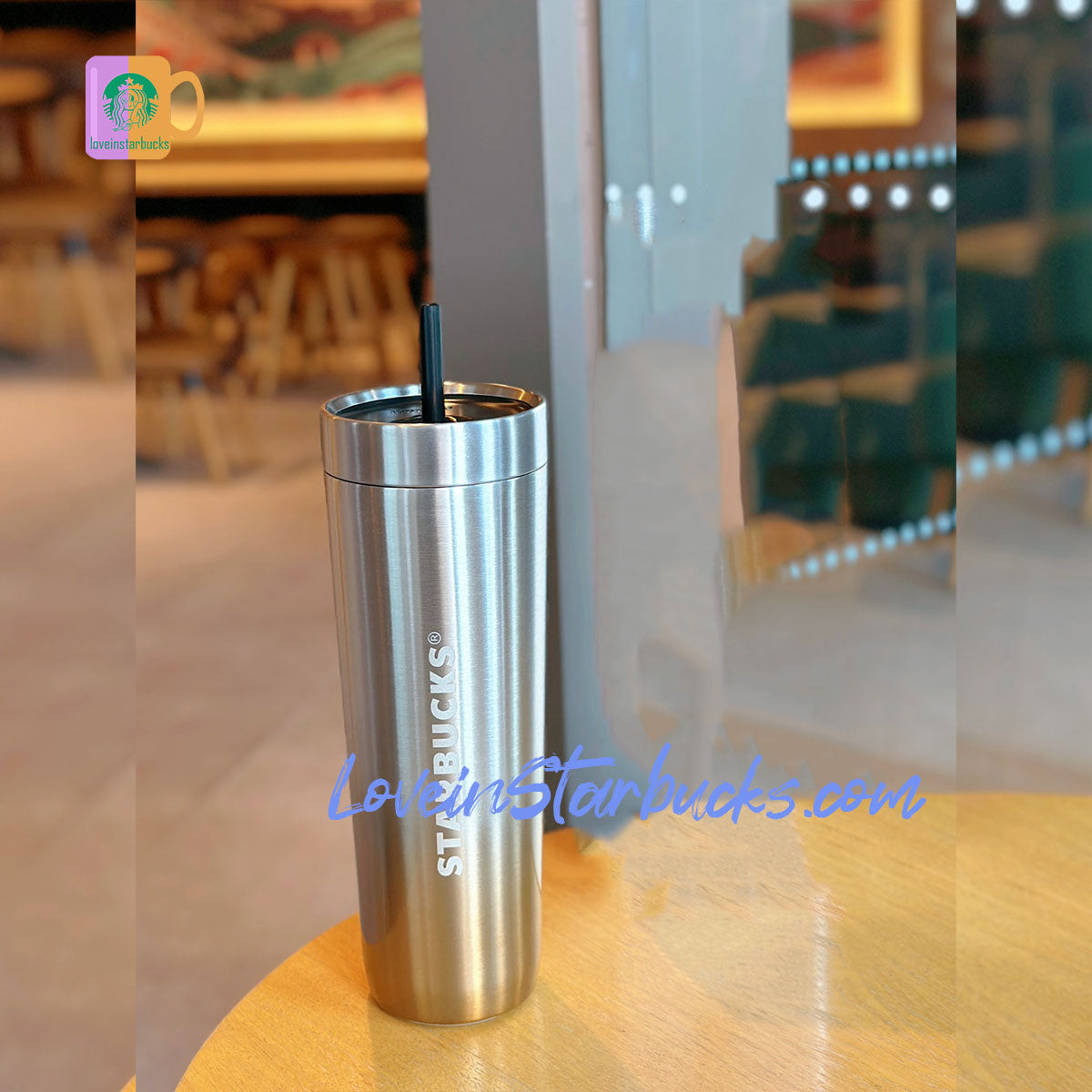 Starbucks Orange Tiger Stainless Steel Contigo Tumbler 400ml/ 13