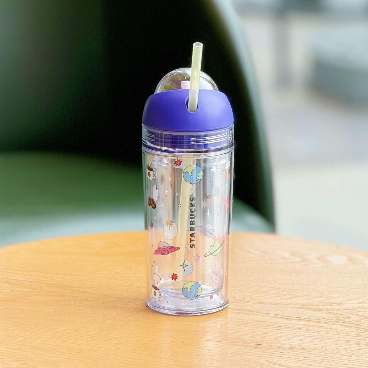 Starbucks China 2024 Summer Night Sky Series Plastic straw cup 355ml