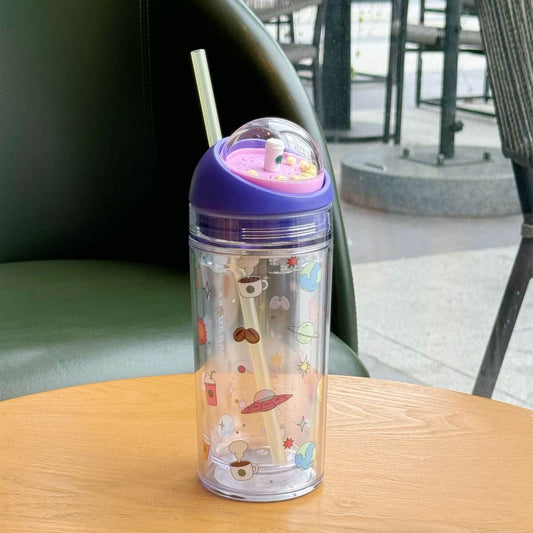 Starbucks China 2024 Summer Night Sky Series Plastic straw cup 355ml