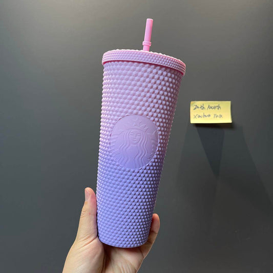 Clearance Starbucks Taiwan pink purple studded cup