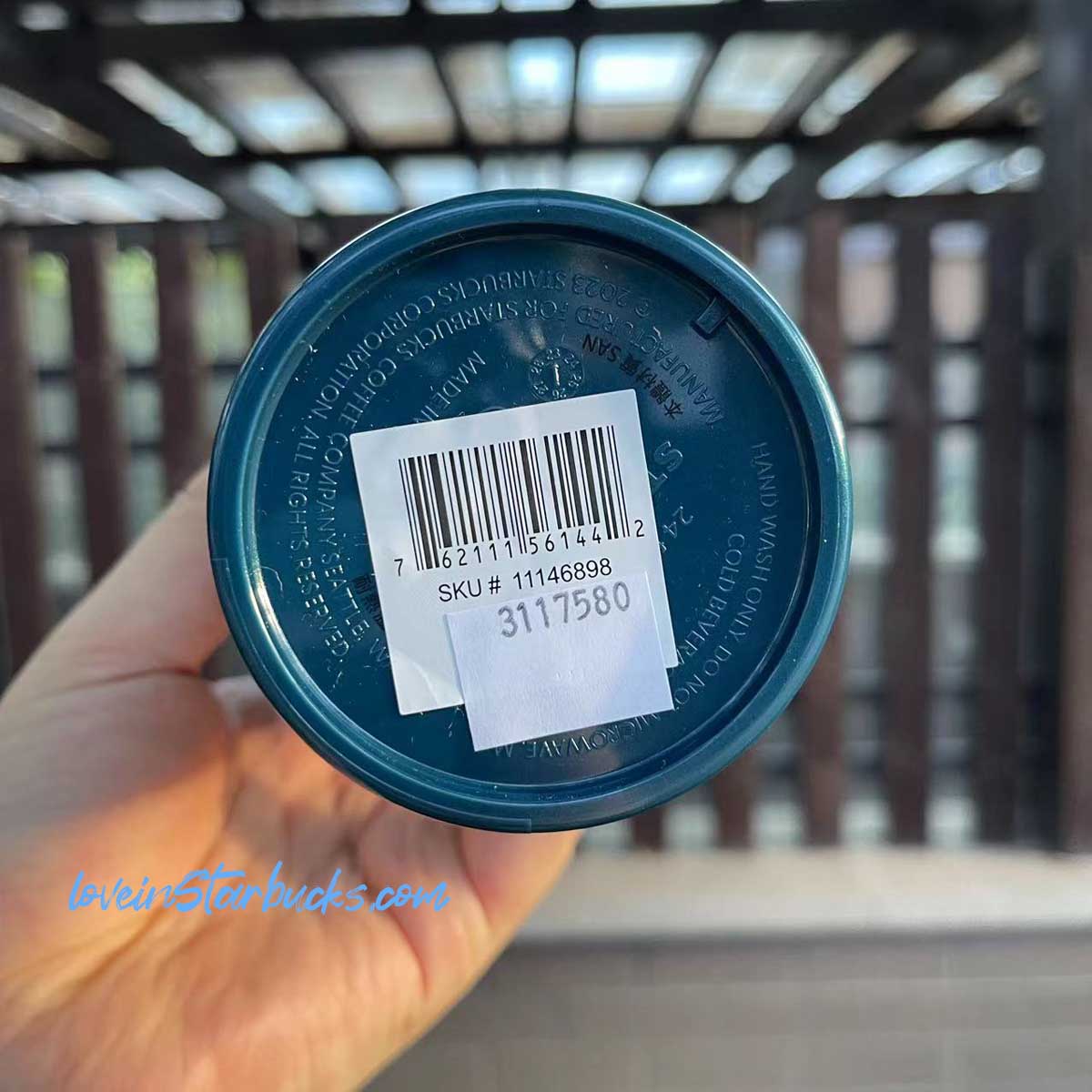 Starbucks Taiwan/Hong Kong 2023 dark blue scale/shell straw cold cup 24oz