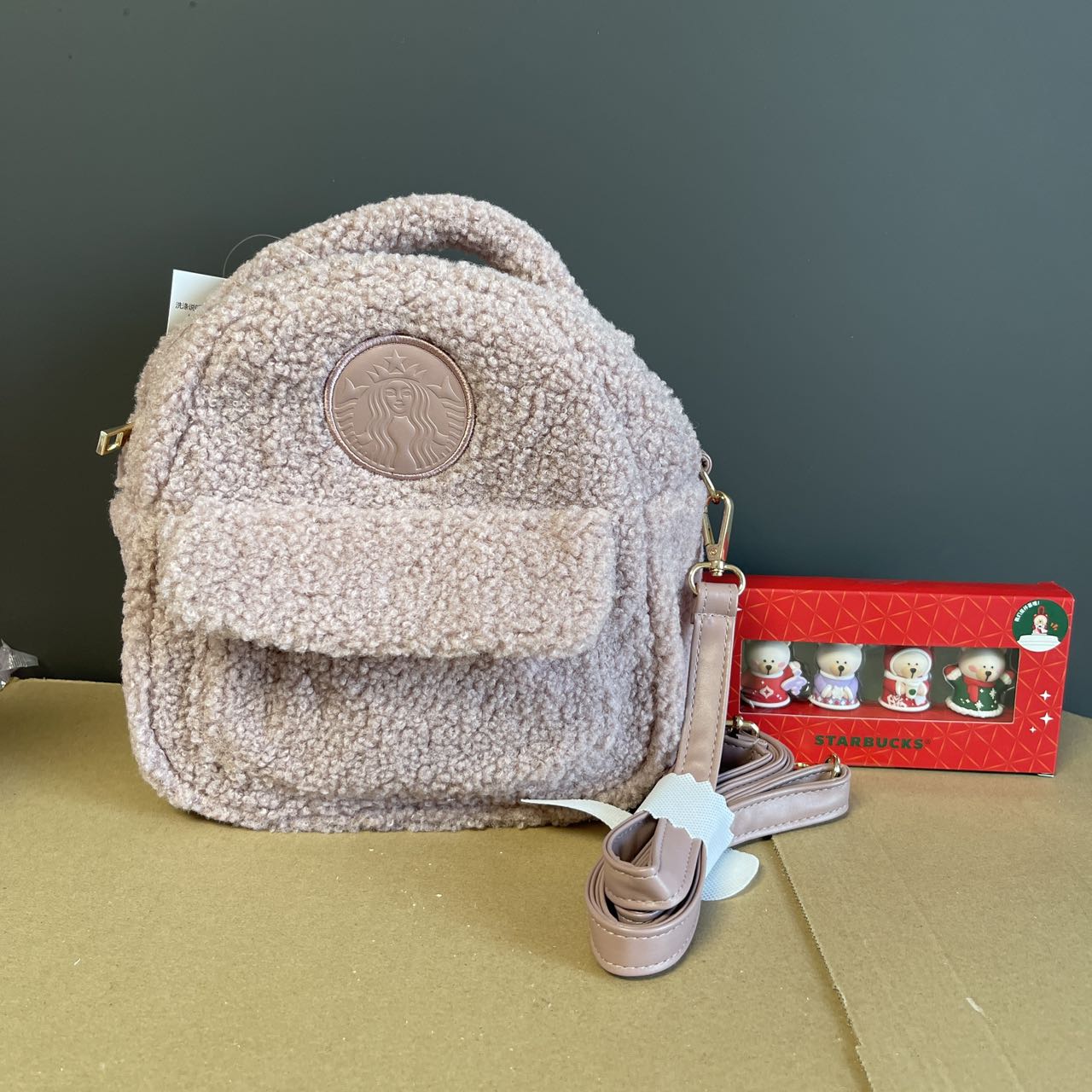 ON SALE Starbucks Crossbody Bag and cup stopper