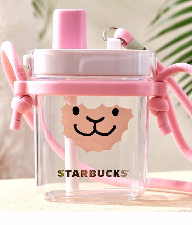 Starbucks China 2024 online Alpaca series pink plastic cup 740ml