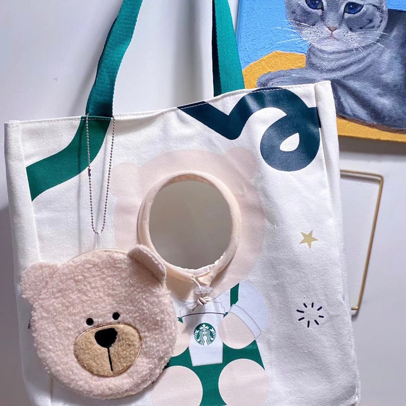 Starbucks China 2023 anniversary ocean series cat shoulder bag