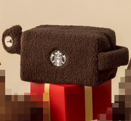 Starbucks Taiwan 2025 Christmas Party Series dark brown bag