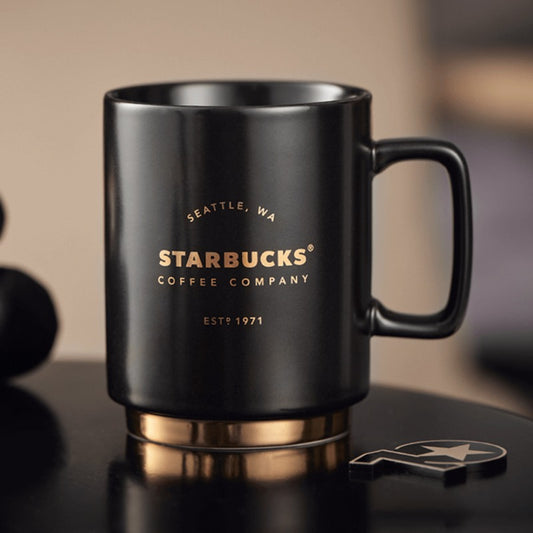 Starbucks 10th anniversary Black Gold mug 355ml