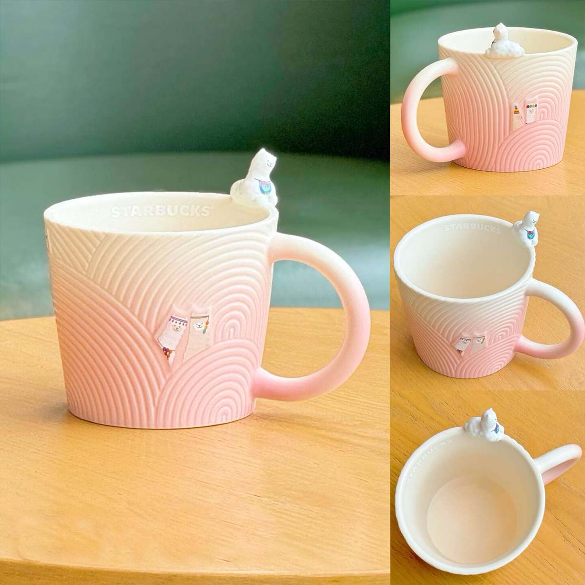 Starbucks China 2024 Alpaca series gradient pink mug 360ml