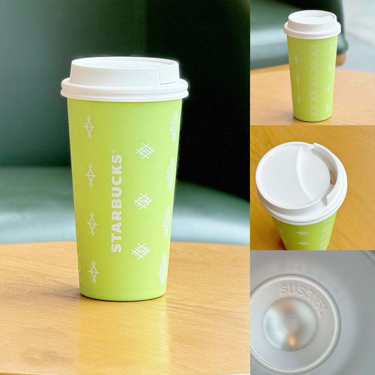 Starbucks China 2024 Alpaca series Green stainless steel tabletop cup 430ml