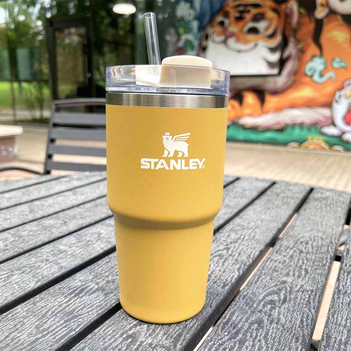 Stanley tumbler yarrow stainless steel straw cup 20oz for Group buying