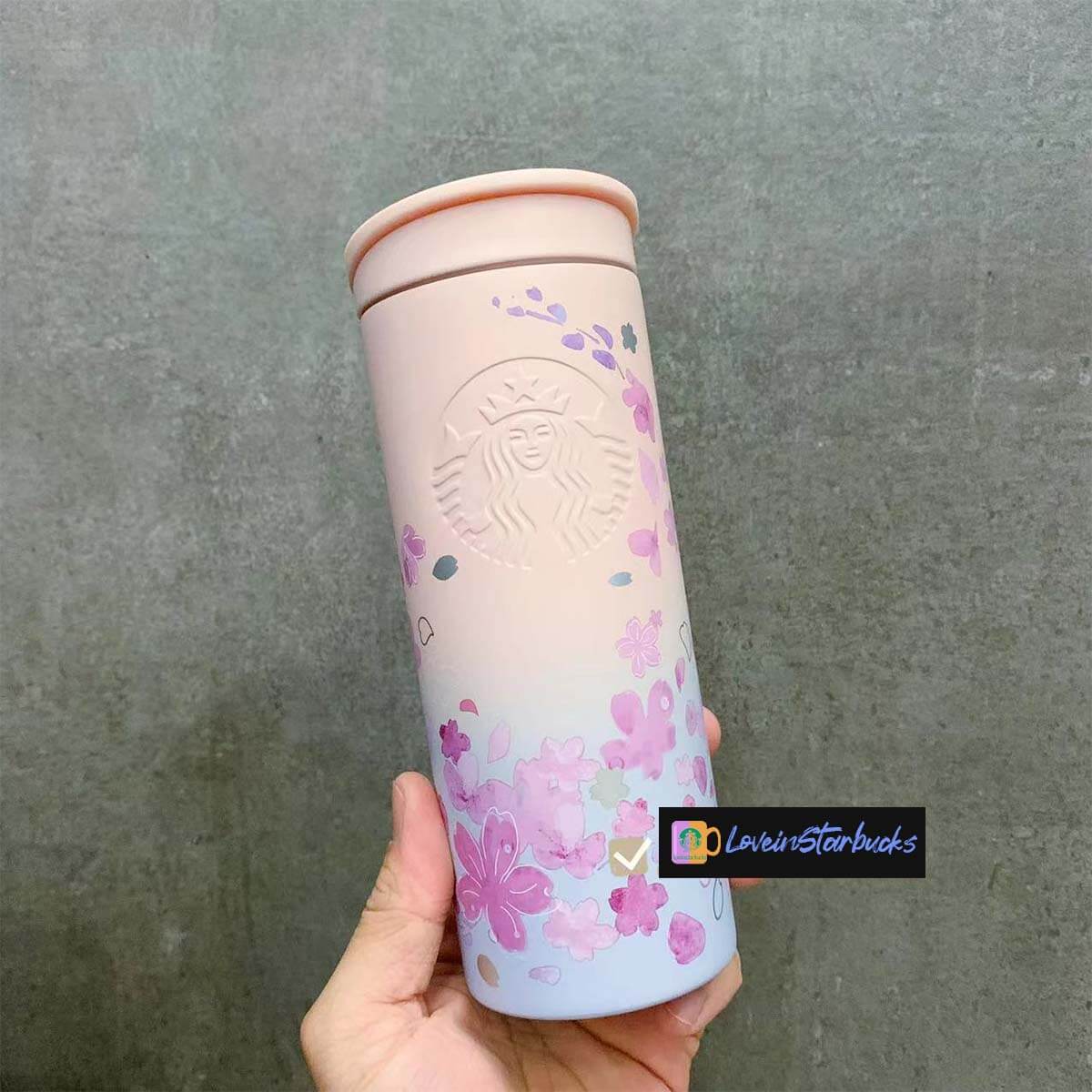 Starbucks Hong Kong and Macao 2024 Sakura series Stainless steel cup 355ml