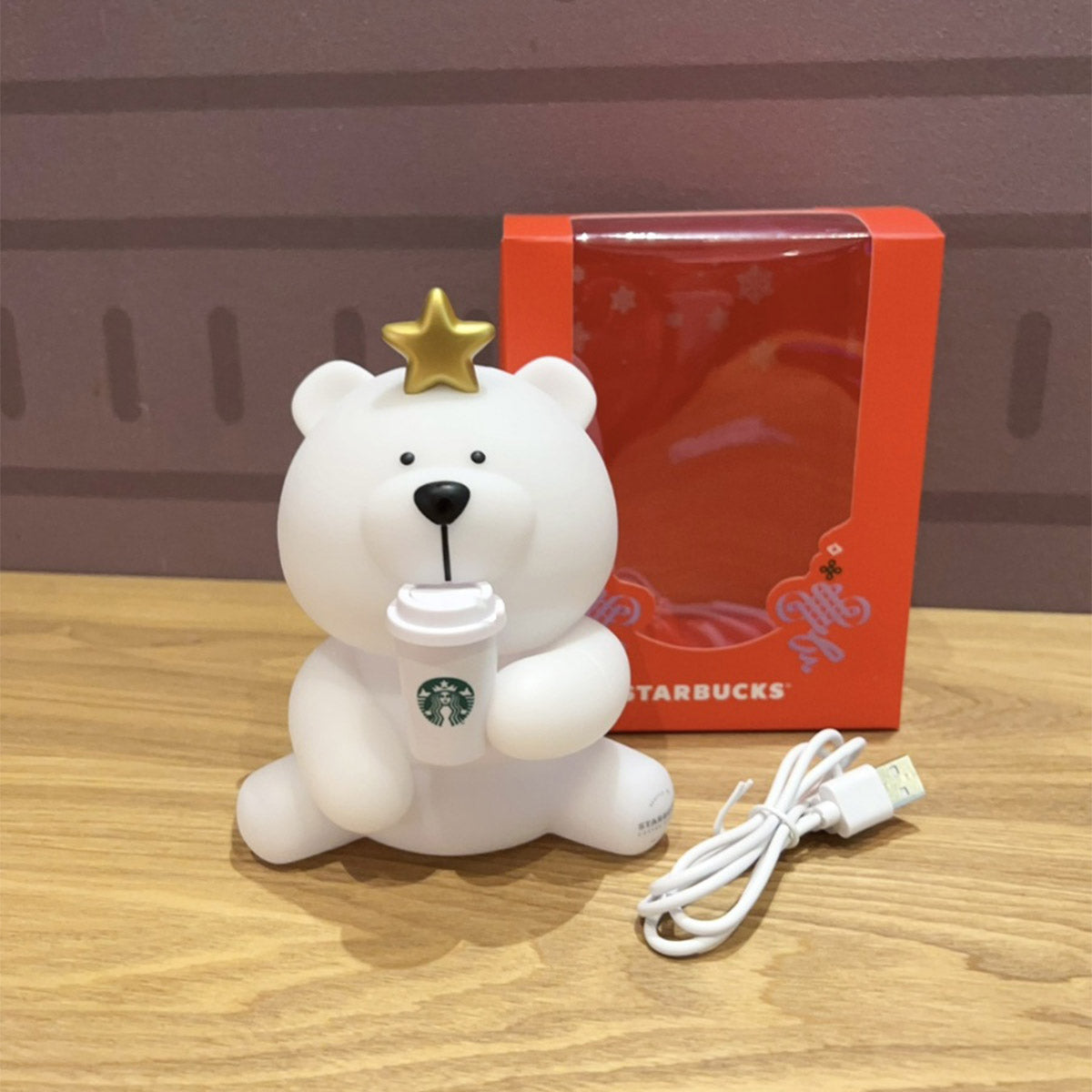 Starbucks China Cute crown bear Bearista humidifier and night light