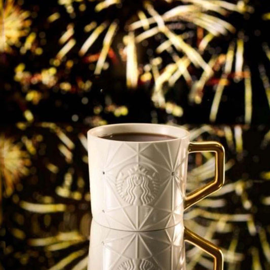 Starbucks China 2024 Winter Fireworks mug 395ml