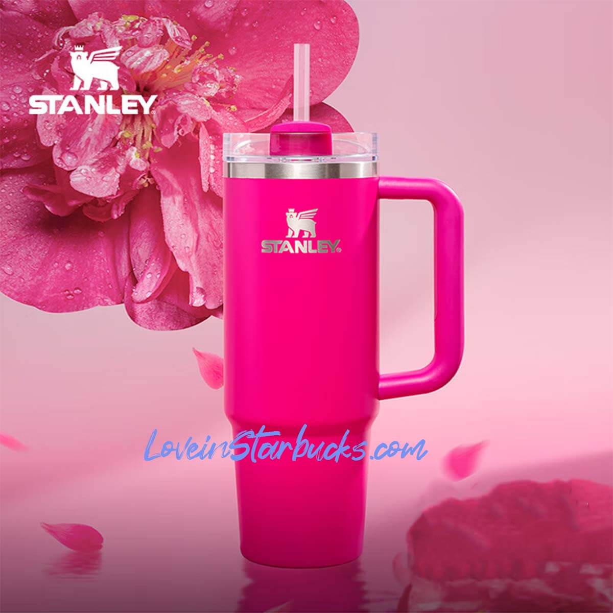 Stanley China 2024 Camelia pink Stainless steel cup 30oz