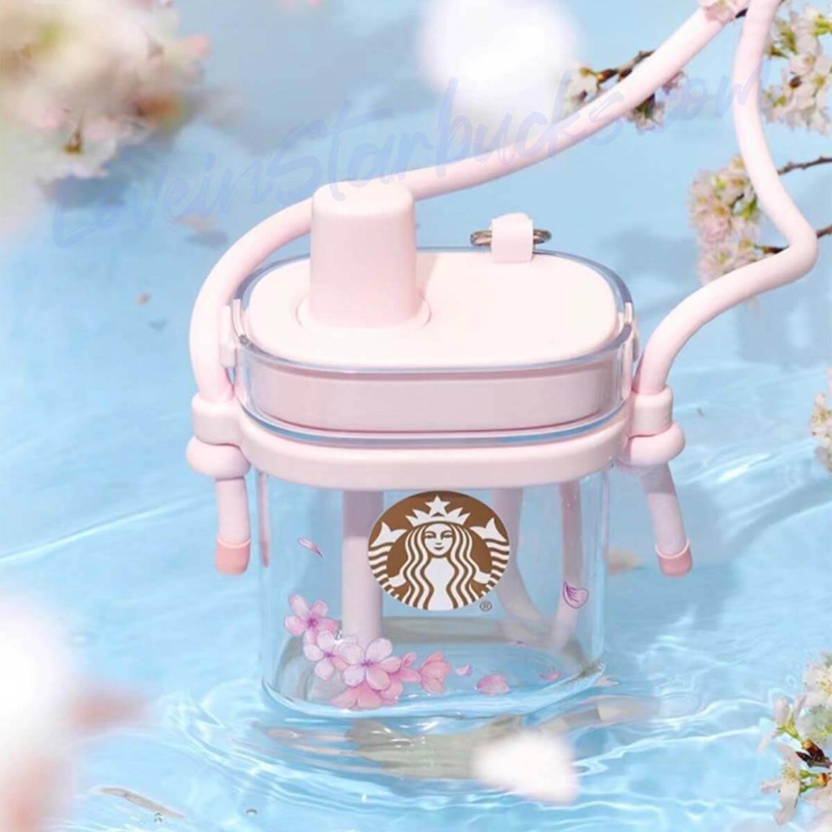 Starbucks China 2024 Sakura online pink plastic cup 740ml