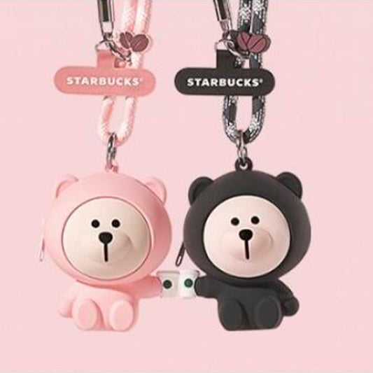 Starbucks phone lanyard strap pink or black bear Earpod - read details before order