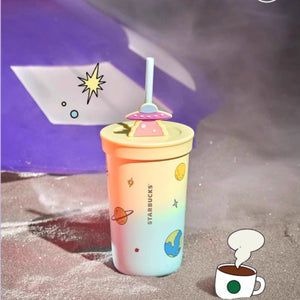 Starbucks China 2024 Summer Night Sky Online Stainless steel straw cup 473ml