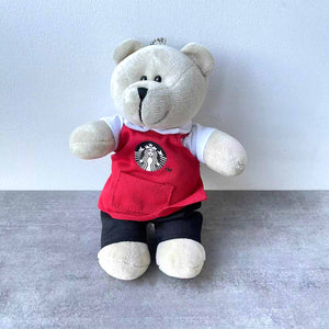Starbucks China Red apron bear doll 20cm