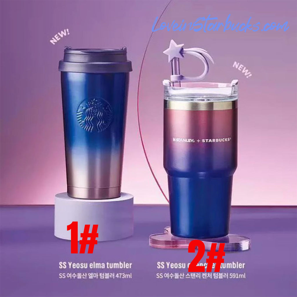 China 2022 Blue Gradient Stanley Stainless Steel 16oz Cup Tumbler