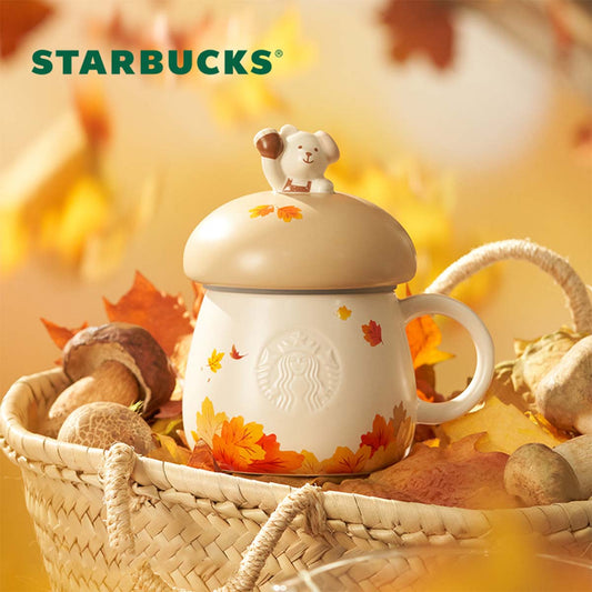 Starbucks 2024 Autumn Collection Bear-Shaped Mushroom Mug 414ml