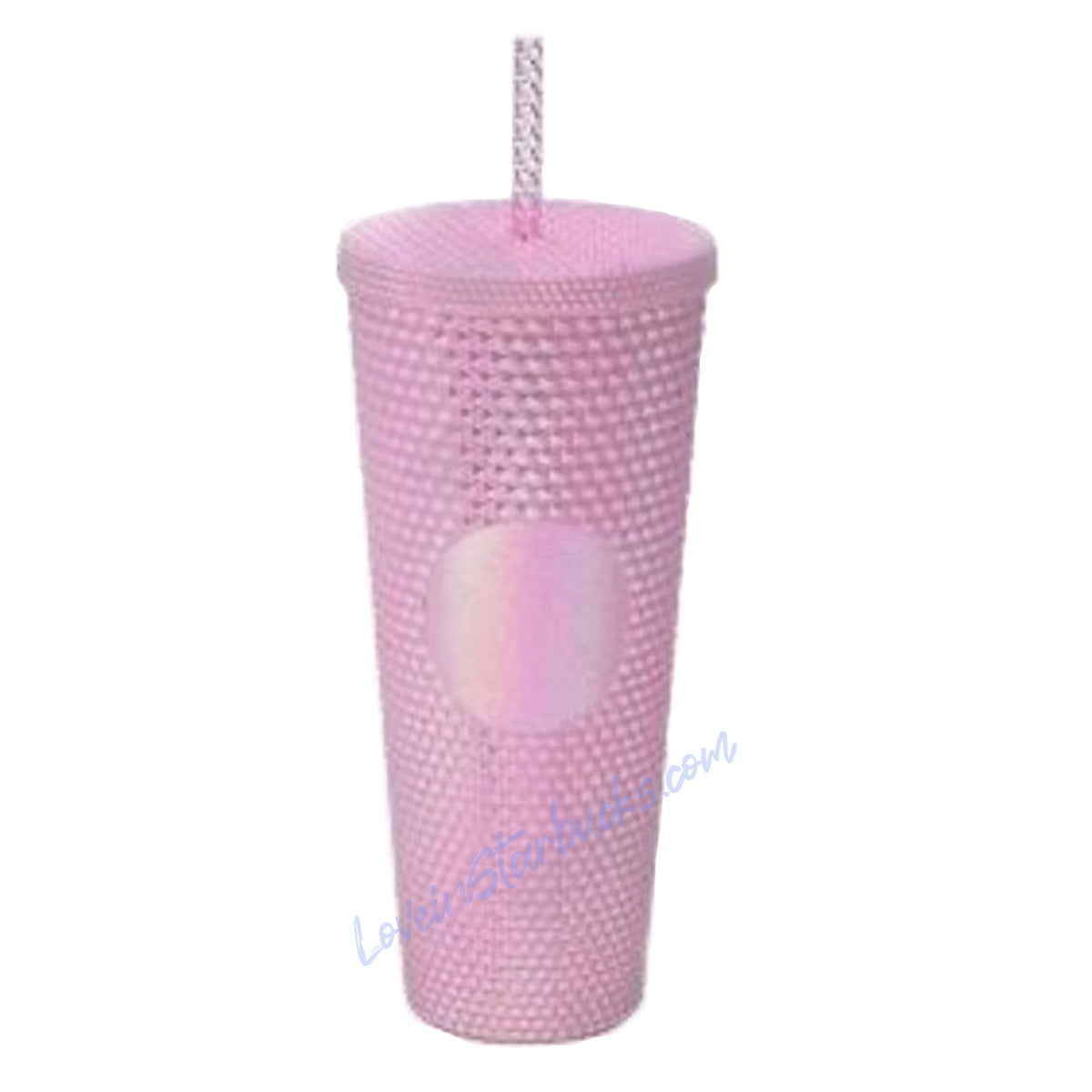 Starbucks Tumblers Taiwan Mirror Pink Venti studded straw plastic cup 24oz