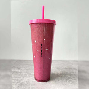 Starbucks Taiwan / Hong Kong Summer 2 series pink plastic cold cup 24oz