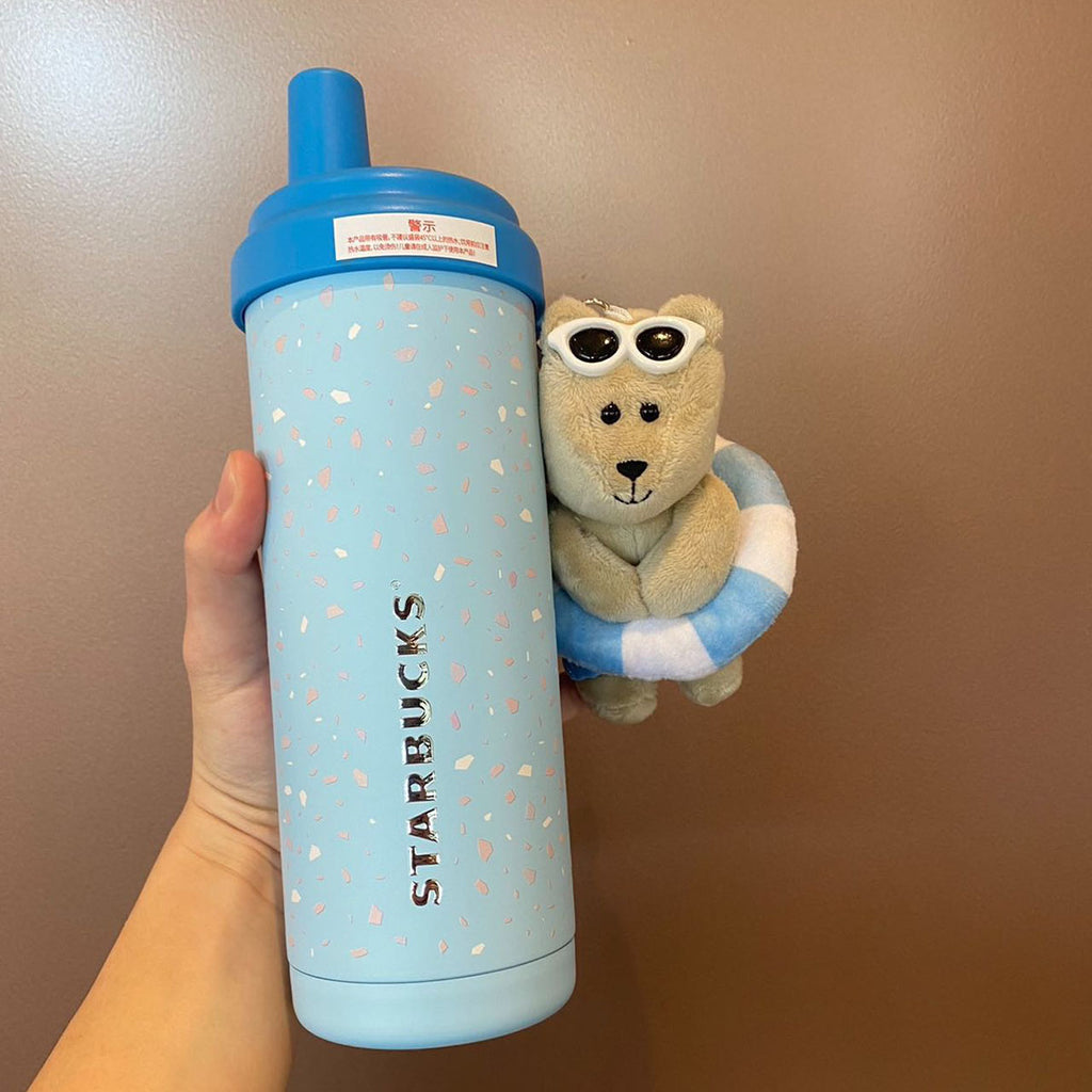 Starbucks China 2024 summer seaside stores Blue thermos cup 570ml