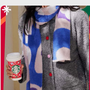 Starbucks China 2023 Star market blue scarf