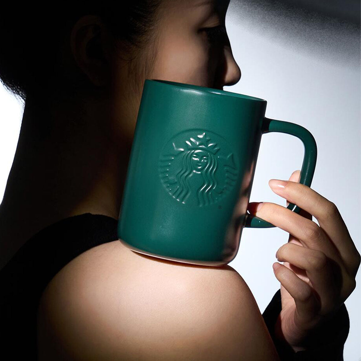 Starbucks China 2024 Ink Green ceramic mug 473ml