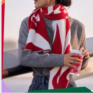 Starbucks China 2023 Star market red scarf