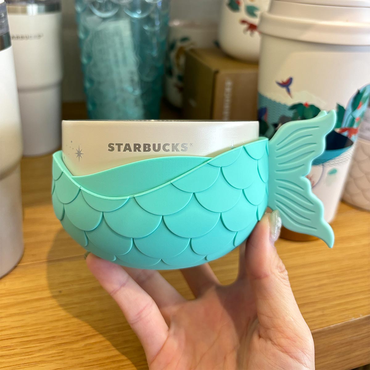 Starbucks Taiwan 2024 ocean series green stainless steel cup 237ml