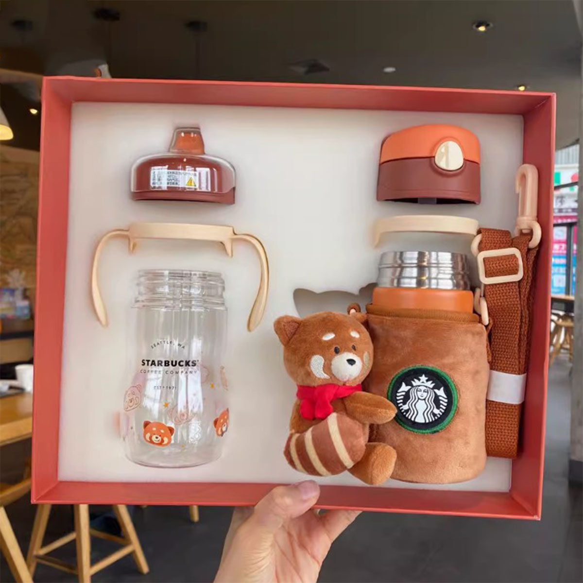 Starbucks China bear Thermos two cups 305ml and 360ml