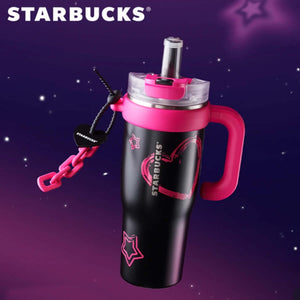 HOT Starbucks China 2024 colorful summer black pink Stainless steel cup 1280ml
