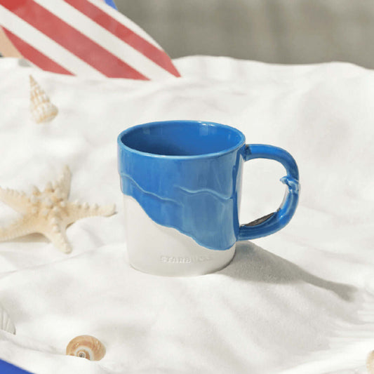 Starbucks China 2024 summer seaside online wave mug 355ml