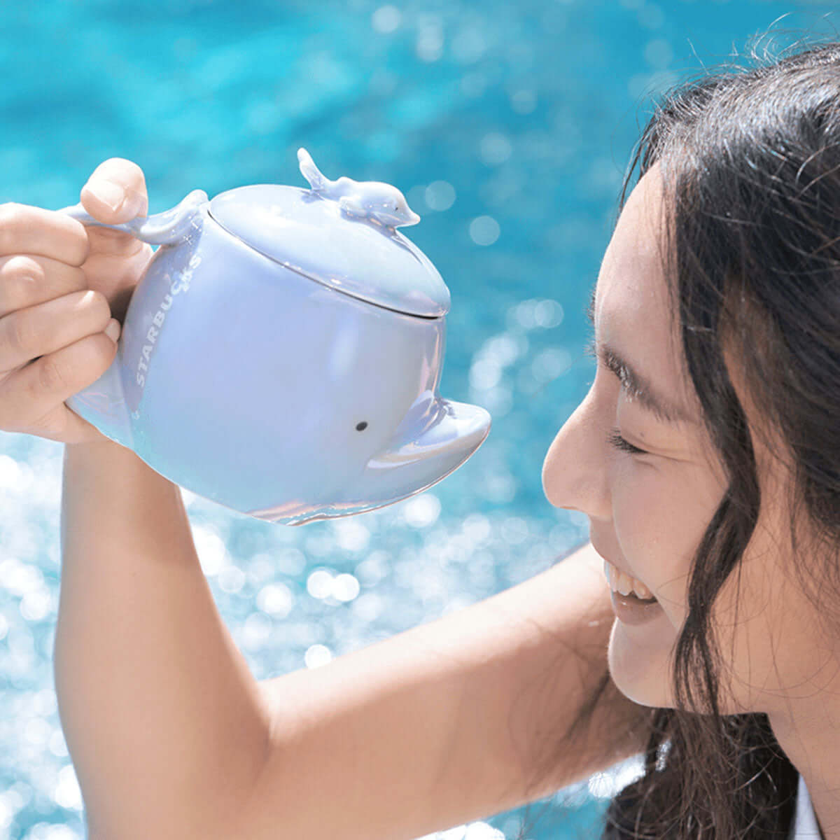 Starbucks China 2024 summer seaside online  puffer fish mug 355ml