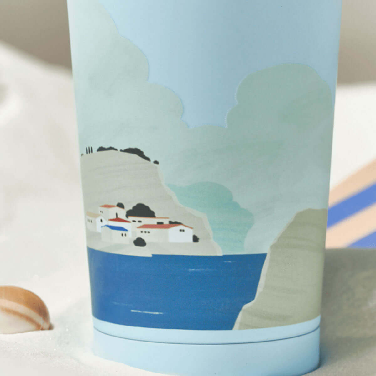 Starbucks China 2024 summer seaside online stainless steel cup 473ml