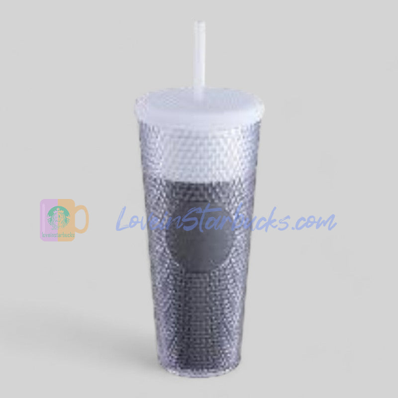 Starbucks Taiwan 2024 winter series black white studded straw cup 24oz