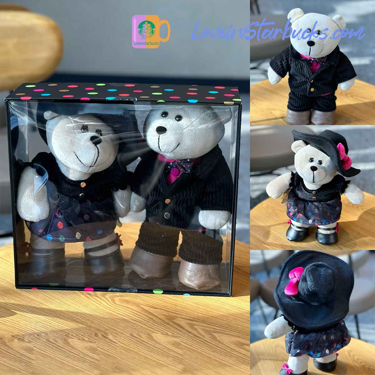 Starbucks Kate spade co-branded color dots Bear Doll