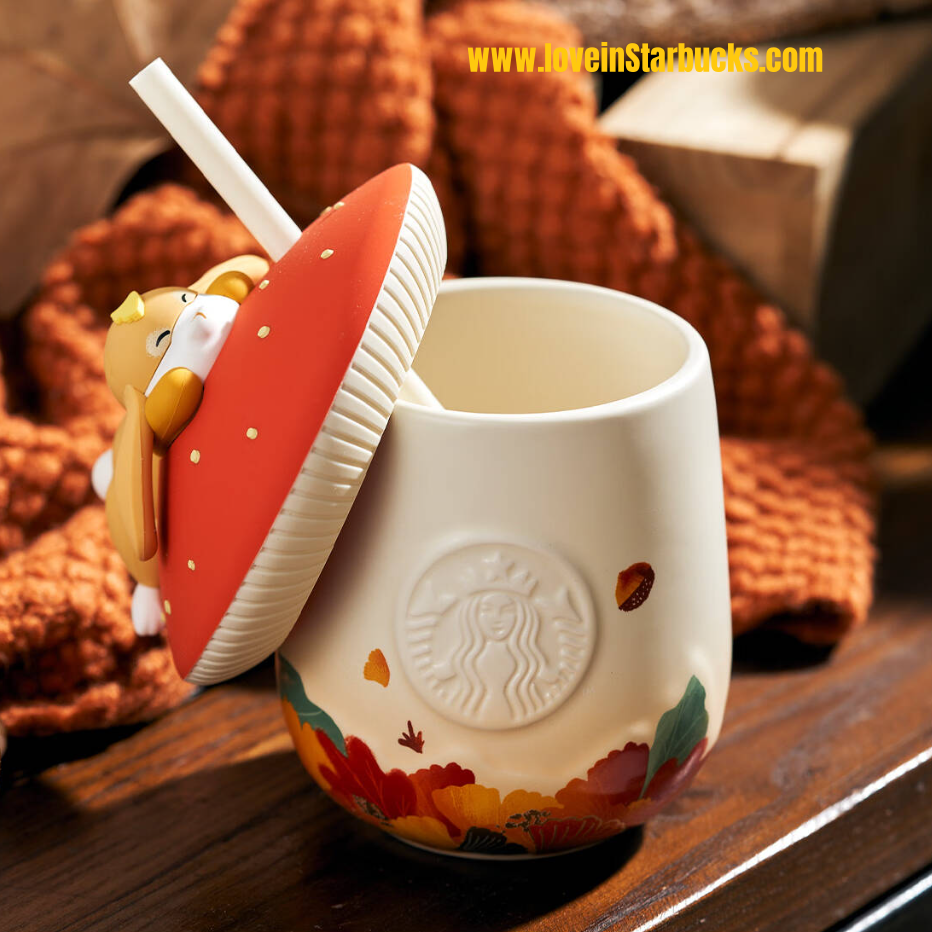 promotion Starbucks 2022 autumn forest Leisurely Rabbit mug