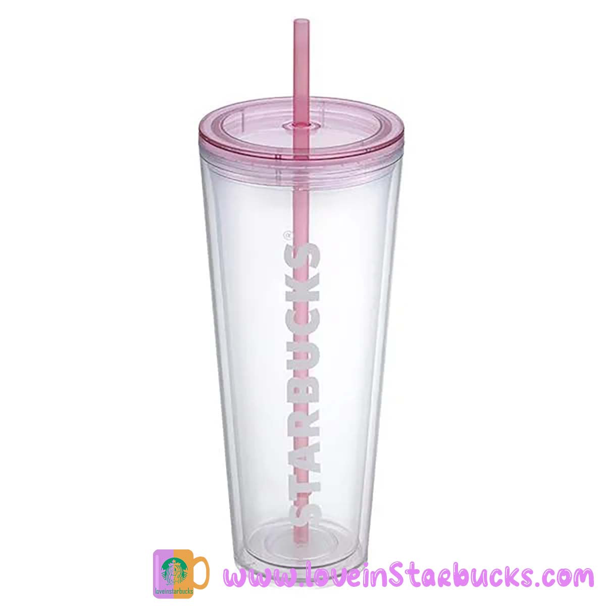 Starbucks Thailand plant and China studded sakura cold cup venti tumbler set outlets NEW