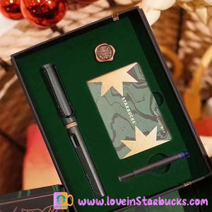 promotion Starbucks LAMY co-branded Custom Pen Gift Box