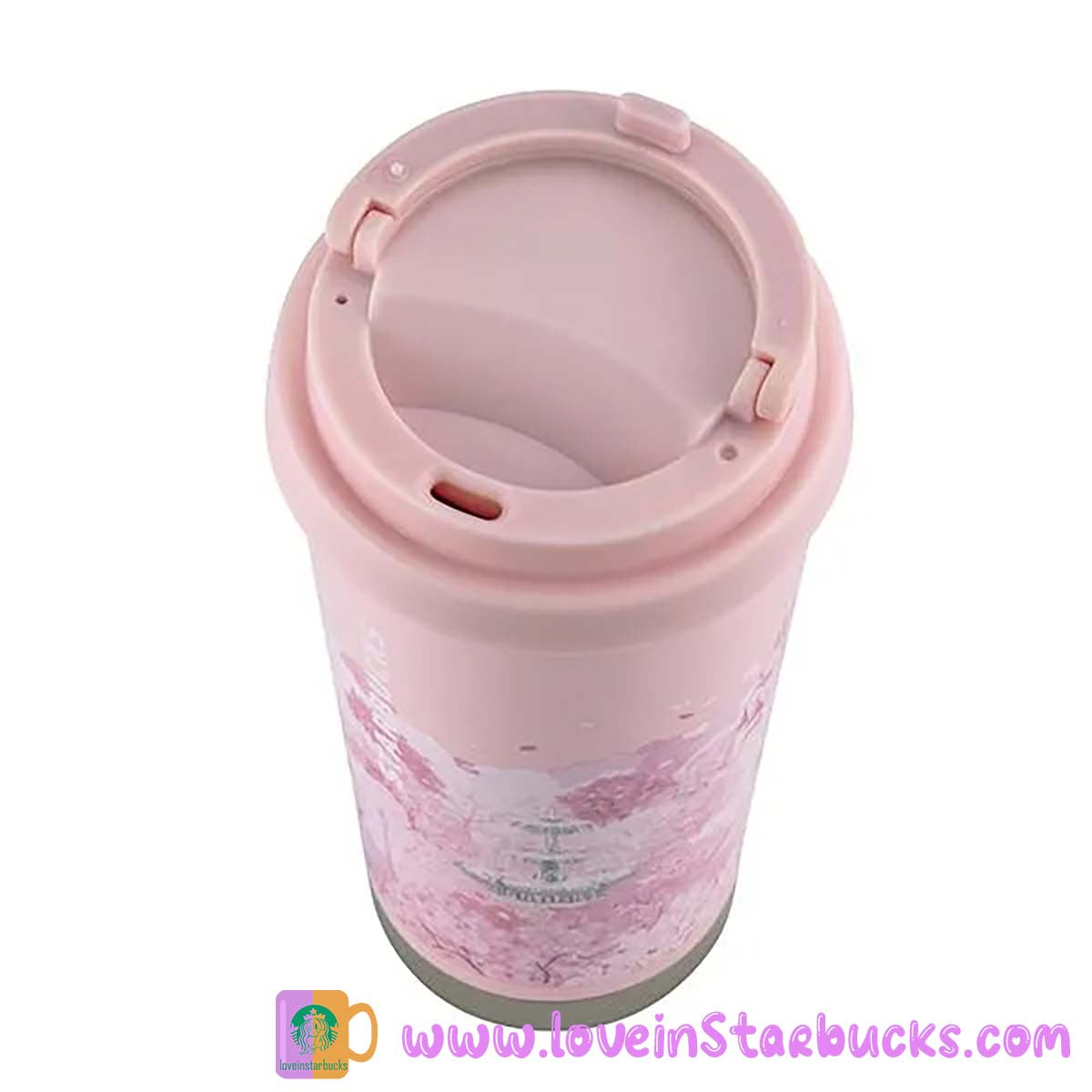 Starbucks Asia 2023 Sakura series - Cherry blossoms fountain stainless steel cup 16oz tumbler