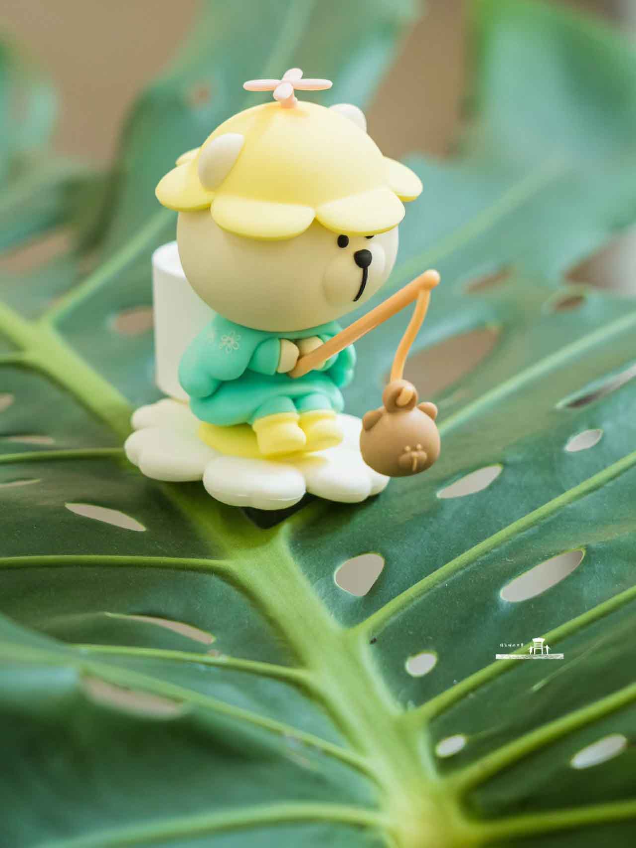 Starbucks China 2023 Spring flower-  Kite ,fisherman ,Sakura bear ornament bear doll